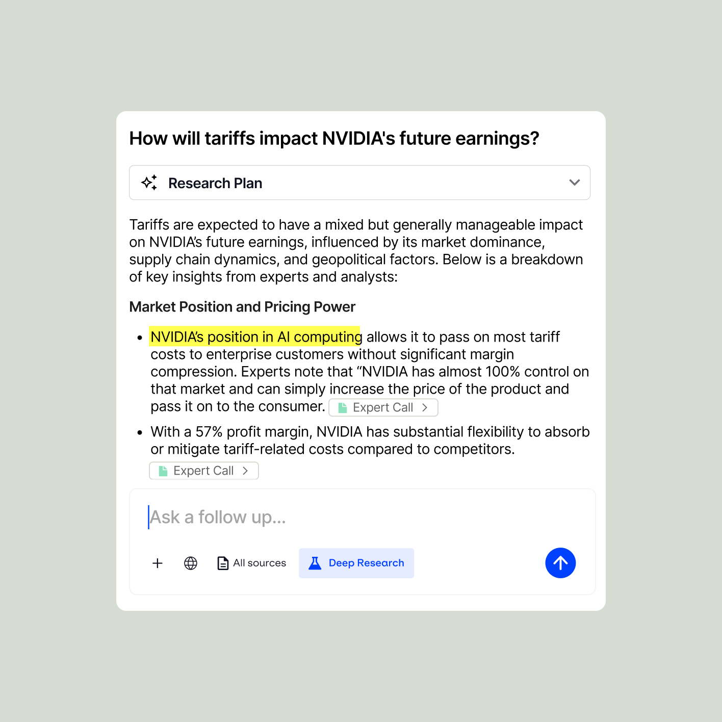 AlphaSense AI Search